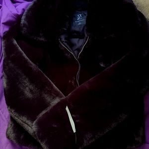 New York and Company foux fur jacket